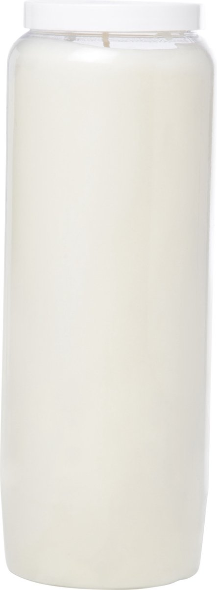 Enlightening Candles Grafkaars - 216 branduur - gedenklicht - wit - 20 cm - 9 dagen - Noveenkaars - Gedenkkaars - Graflicht/herdenkingslicht