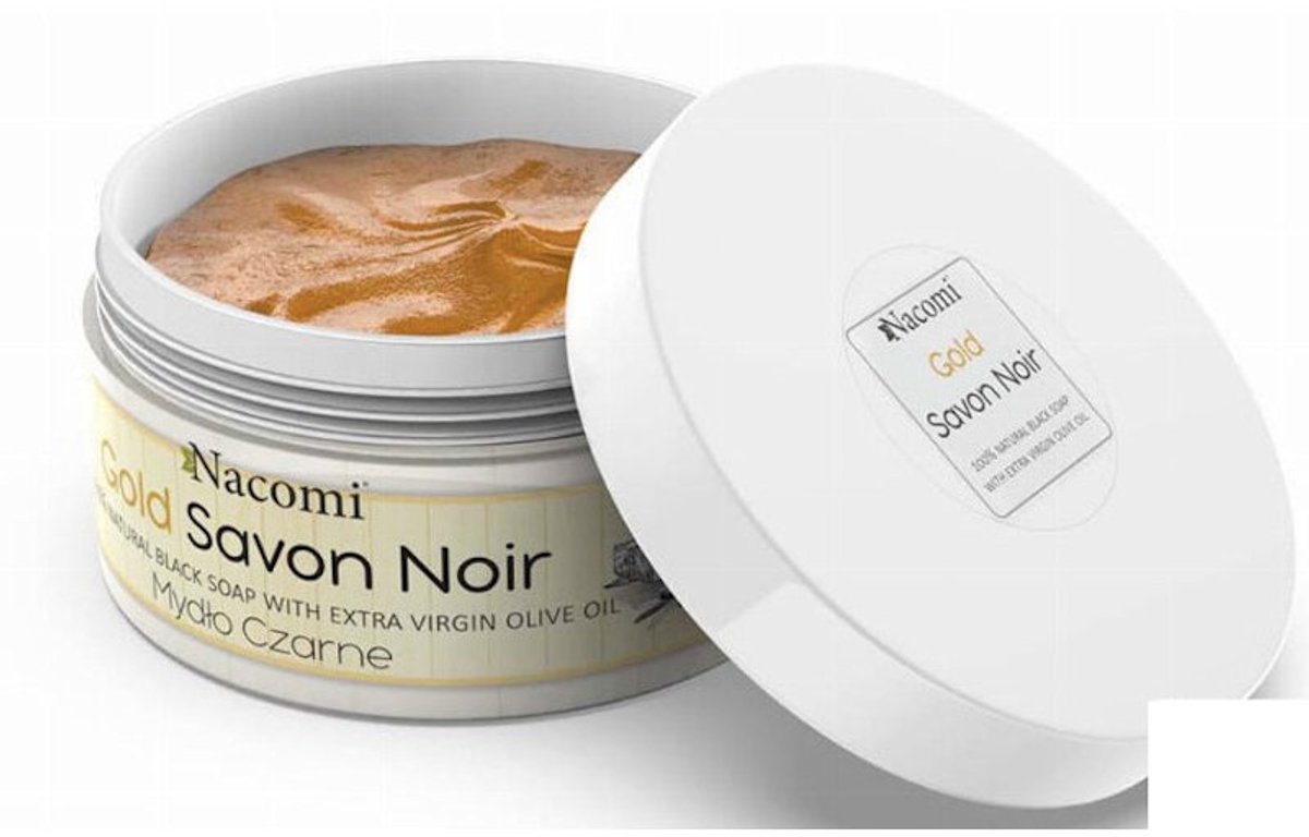 Nacomi Black Soap Savon Noir Gold 125gr