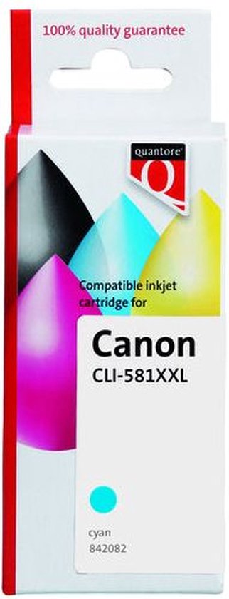 Quantore Inktcartridge Quantore Canon CLI-581XXL blauw - 1 stuk