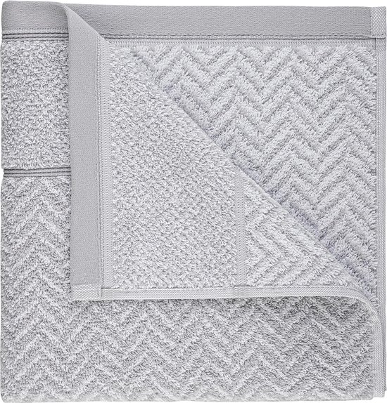 herzbach home Luxe handdoek Douche handdoek Set van 2 Premium kwaliteit 100% katoen 70 x 140 cm (zilvergrijs herzbach home Luxe handdoek Douche handdoek Set van 2 Premium kwaliteit 100% katoen 70 x 140 cm (zilvergrijs