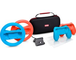 Trust GXT 1249 - 7-in-1 set - Opberghoes voor Nintendo Switch - 2 Joy-con sturen - 2 Joy-con grips - Screen Protector voor Switch & Switch OLED - Oplaad stand voor Switch