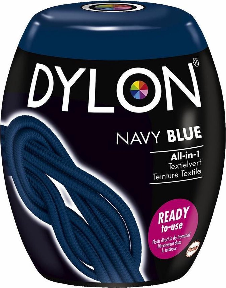 Goedkoopste DYLON Wasmachine Textielverf Pods - Navy Blue - 350g