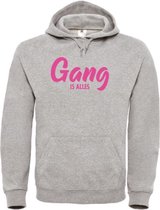 Wintersport hoodie grijs Gang is alles - soBAD. | Foute apres ski outfit | kleding | verkleedkleren | wintersporttruien | wintersport dames en heren