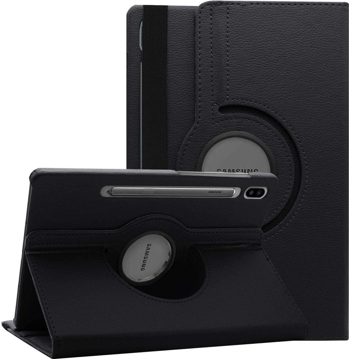 Draaibaar Hoesje - Rotation Tabletcase - Multi stand Case Geschikt voor: Samsung Galaxy Tab S6 (T860) - zwart