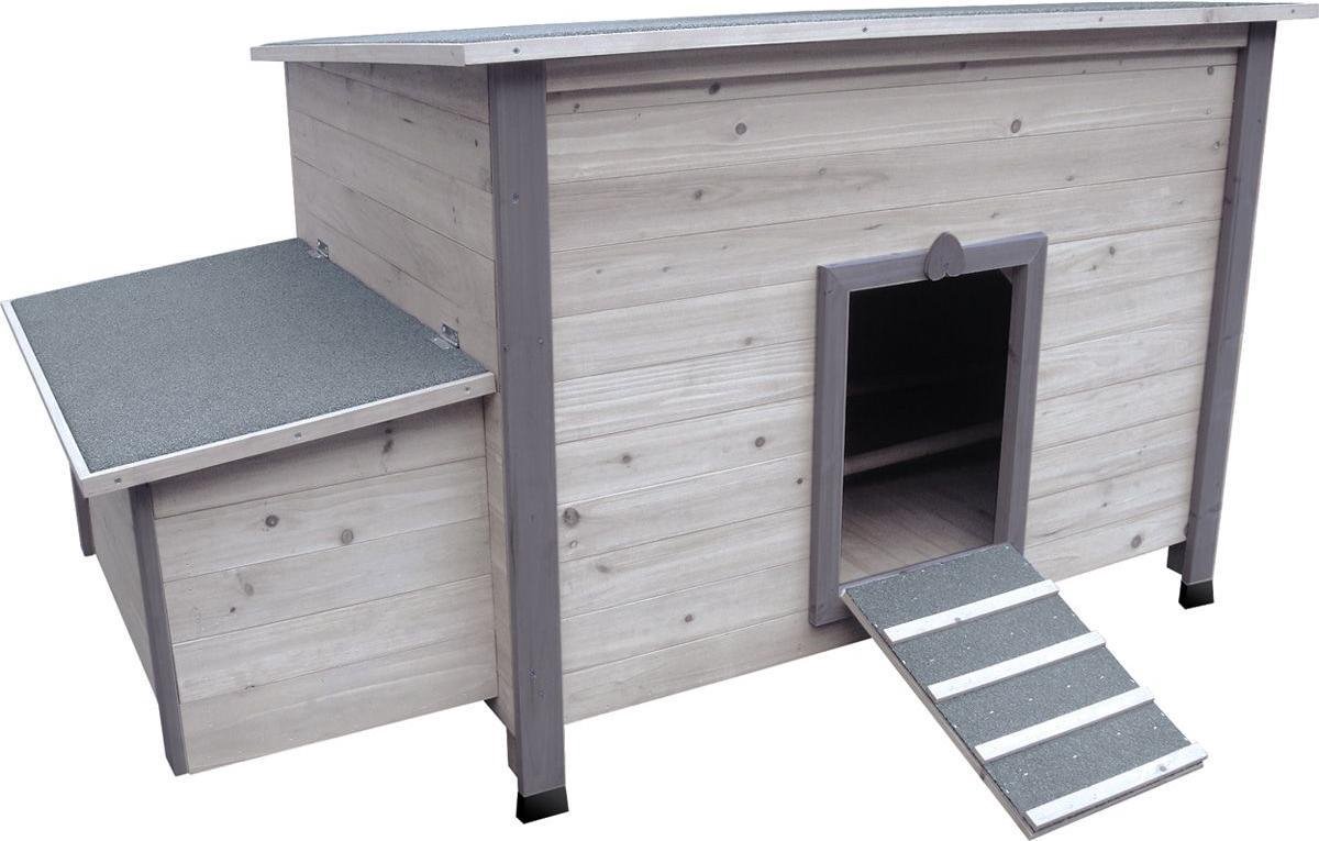 Bol.com Flamingo Kippenhok Fort Cottage - 149 x 79 x 80 cm aanbieding