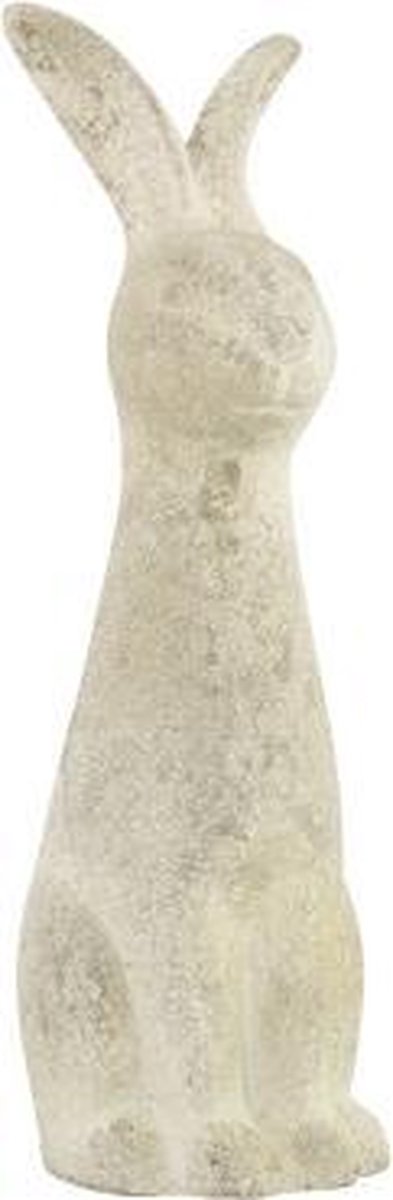 Konijn Grained Beigexh40cm Aardewerk