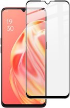 Oppo A91 IMAK Volledig Dekkende Tempered Glass Zwart