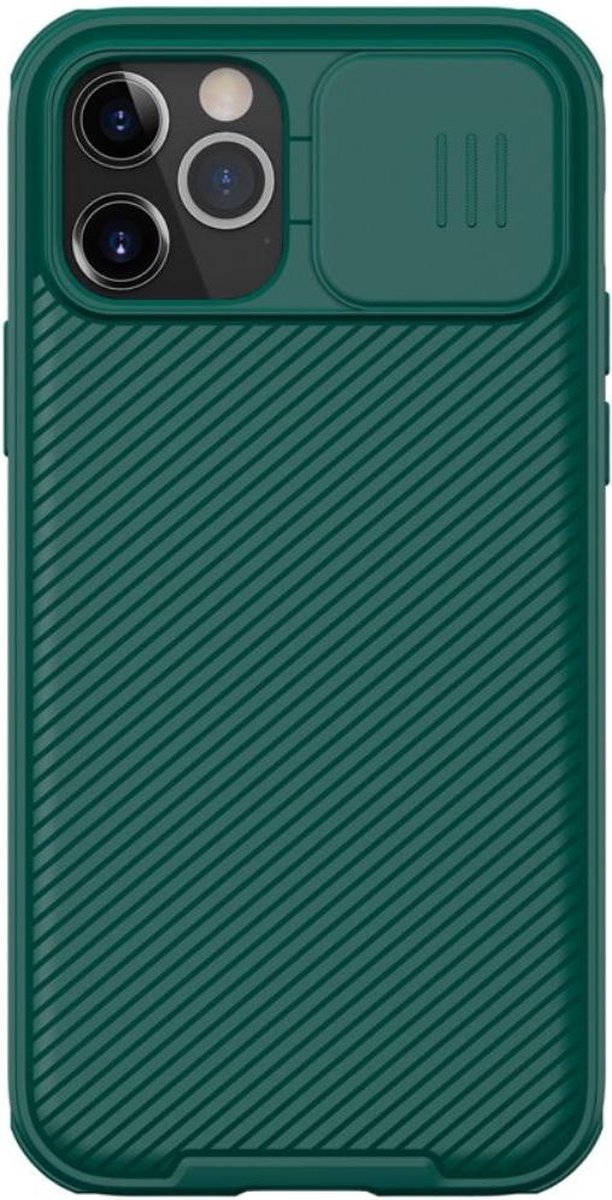 Hoesje geschikt voor Apple iPhone 12 / 12 Pro - CamShield Pro Armor Case - Back Cover - Groen