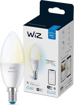 WiZ Kaarslamp Slimme LED Verlichting - Warm- tot Koelwit licht - E14 - 40W - Wi-Fi