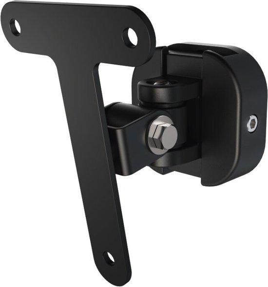 SONOS Play:3-wandmontage, verstelbaar draai- en kantelmechanisme, een enkele beugel voor de Play:3 speakers met bevestigingsaccessoires, zwart, ontworpen in het VK door Soundbass