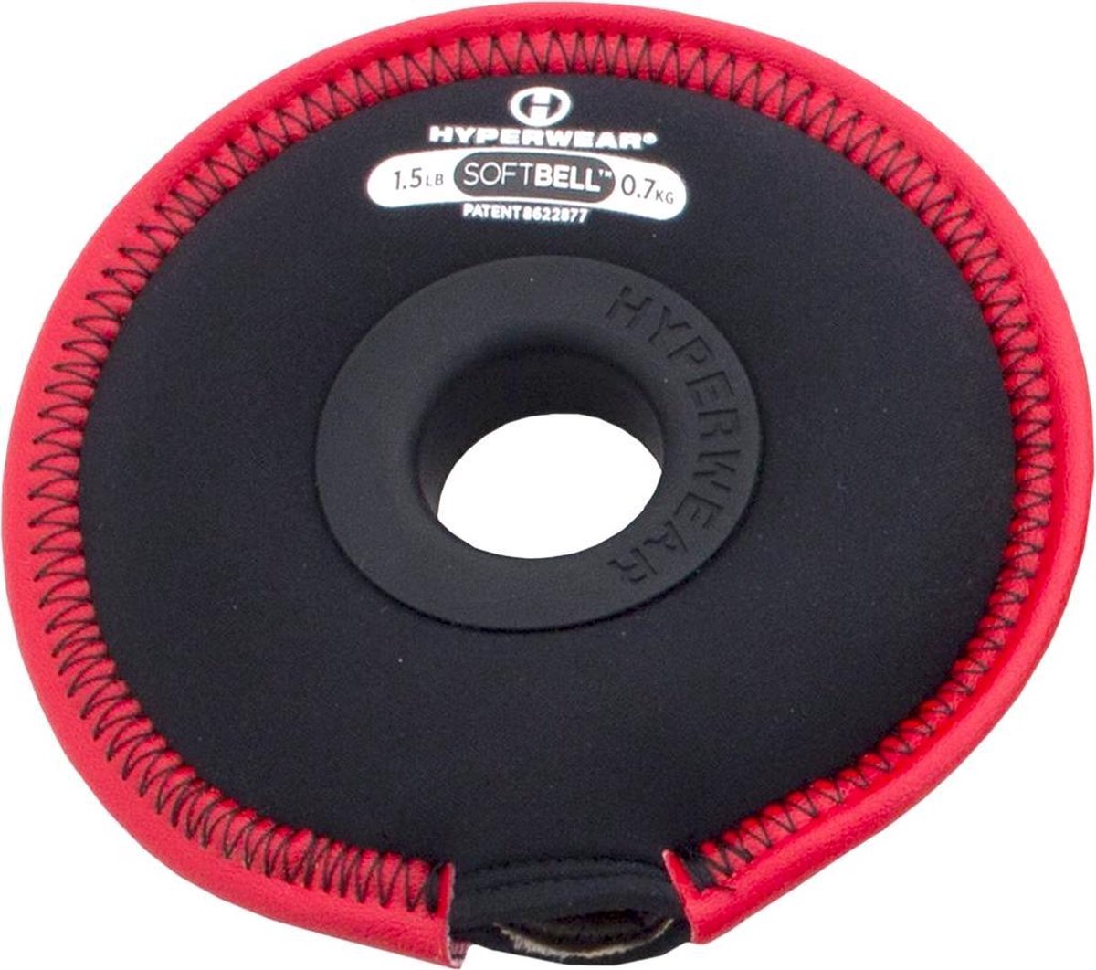 Hyperwear SoftBell Weight Plate 0,7 kg (1,5 lbs) - rood