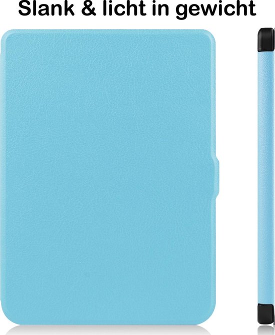Hoesje Geschikt voor Kobo Nia Hoesje Luxe Bescherm Case - Hoes Geschikt voor Kobo Nia Hoes Book Cover - Lichtblauw van Hoesje  — afbeelding 4