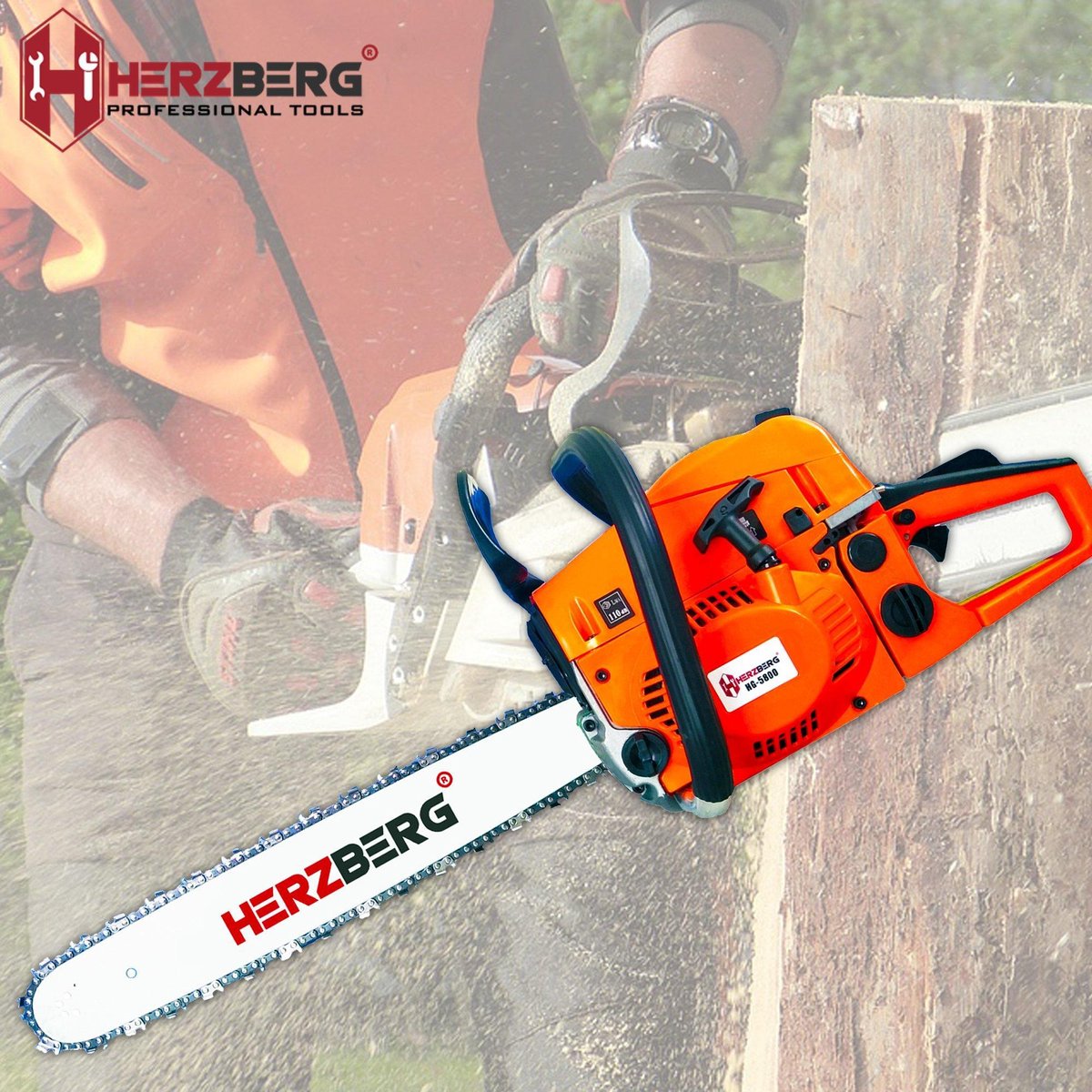 Herzberg HG-5200 Thermische Kettingzaag - 52cc | bol.com