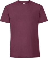 Fruit Of The Loom Mens Ringgesponnen Premium Tshirt (Bordeaux)