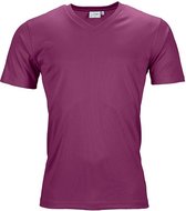 Fusible Systems - Heren Actief James and Nicholson T-Shirt met V-Hals (Paars)