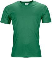 Fusible Systems - Heren Actief James and Nicholson T-Shirt met V-Hals (Groen)