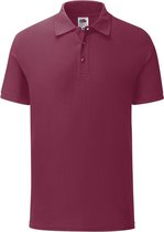 Fruit Of The Loom Heren Tailored Poly / Cotton Piqu poloshirt (Bordeaux)