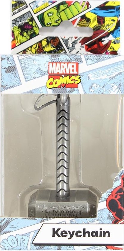 Mjolnir Le Marteau De Thor 3D Métal Marvel Porte-Clés 