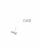 Oorbellen dames | Oorstekers | Zilveren oorstekers, infinity | WeLoveSilver
