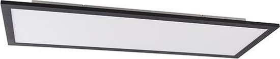 QAZQA liv - Moderne LED paneel | Plafondlamp - 1 lichts - L 800 mm - Zwart - Woonkamer | Slaapkamer | Keuken