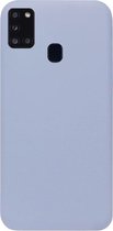 ADEL Premium Siliconen Back Cover Softcase Hoesje Geschikt voor Samsung Galaxy A21s - Lavendel Grijs