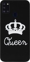 ADEL Siliconen Back Cover Softcase Hoesje Geschikt voor Samsung Galaxy A21s - Queen