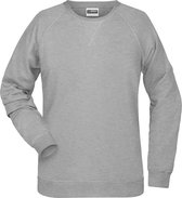 James and Nicholson Dames/dames Raglan Sweatshirt met lange mouwen (Grijze Heide)