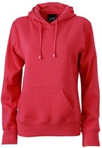 James and Nicholson Dames/dames Hooded Sweatshirt (Roze)