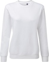 Asquith & Fox Dames/dames Organic Crew Neck Sweatshirt (Wit)