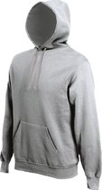 Kariban Heren Zware Contrasterende Hooded Sweatshirt / Hoodie (Oxford Grijs)