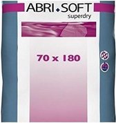 Abri-Soft Superdry 70 x 180 cm | afmeting 70 x 180 cm met instopstroken | absorptie 1750 ml | 30 st. per tas
