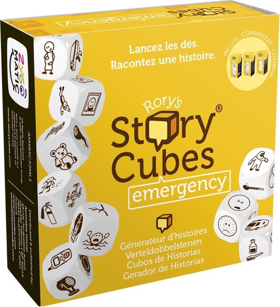Thumbnail van een extra afbeelding van het spel Spellenbundel - Dobbelspel - 2 Stuks - Rory's Story Cubes Astro & Emergency