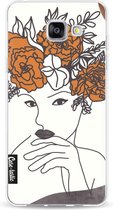 Casetastic Samsung Galaxy A5 (2016) Hoesje - Softcover Hoesje met Design - Flower Girl Lines Print
