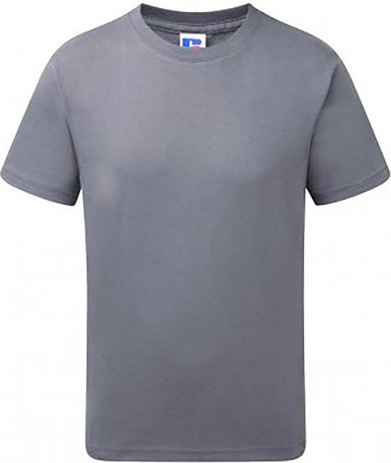 Russell Kinderen/Kinderen Slank T-Shirt met korte mouwen (Konvooi Grijs)