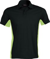 Kariban Heren Poloshirt met korte mouwen (Dual Colour) (Zwart/Kalk)