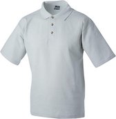 James and Nicholson Heren Medium Pique Polo (Asgrijs)