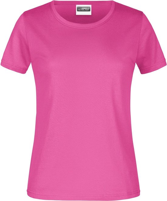 James And Nicholson Dames/dames Basic T-Shirt (Roze)