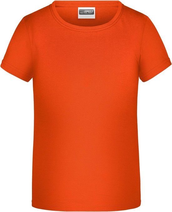T-shirt Basic pour filles James And Nicholson ( Oranje)