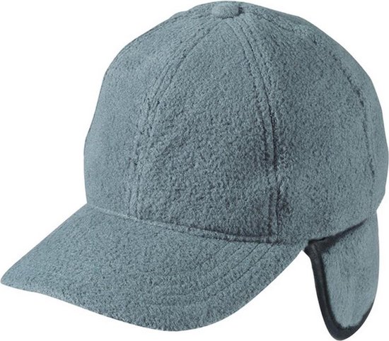 Foto: Myrtle beach volwassenen unisex 6 panel fleece cap met oorkleppen grijs 