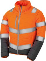 Result Beschermende dames/dames Zacht Gevoerd Veiligheidsjasje (Fluorescerend Oranje/Grijs)