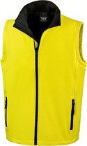 Result Heren Core Printable Softshell Bodywarmer (Geel / Zwart)