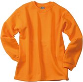 James and Nicholson Unisex Open Hem Sweatshirt (Oranje)
