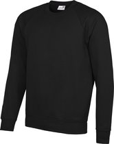 Awdis Academie Hommes Crew Neck Raglan Sweatshirt (Zwart)