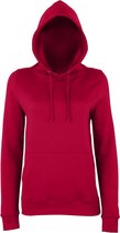 Awdis Gewoon Hoods Vrouwen/dames Girlie College Pullover Hoodie (Rode Hete Chili)