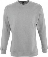 SOLS Heren Supreme Plain Cotton Rich Sweatshirt (Grijze Mergel)