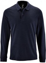 SOLS Heren Perfecte Lange Mouw Pique Polo Shirt (Franse marine)