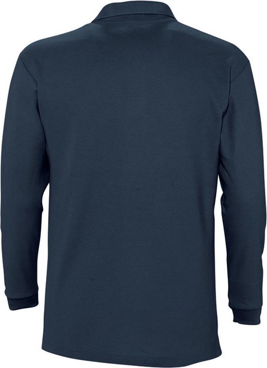 SOLS Heren Winter II Poloshirt met lange mouwen van Piqu katoen
