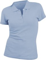 SOLS Vrouwen/dames Mensen Pique Korte Mouw Katoenen Poloshirt (Hemelsblauw)