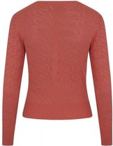 Collectif Leah Vintage Leaves 60's Cardigan Oranje