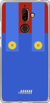 Nokia 7 Plus Hoesje Transparant TPU Case - It's-a-me, Mario! #ffffff